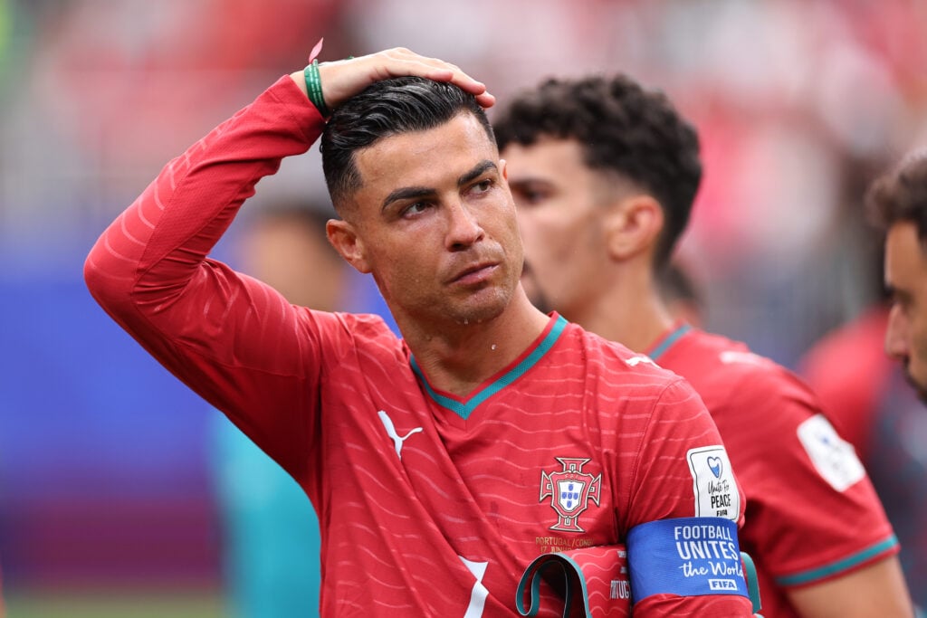 Cristiano Ronaldo of Portugal during the FIFA World Cup 2026 Group K match between Portugal and Congo DR at Houston Stadium on June 17, 2026 in Houston, United States.