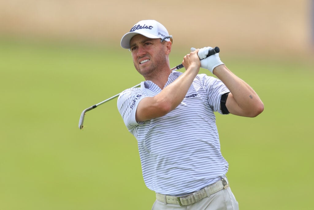 Justin Thomas plays at the 2026 US Open