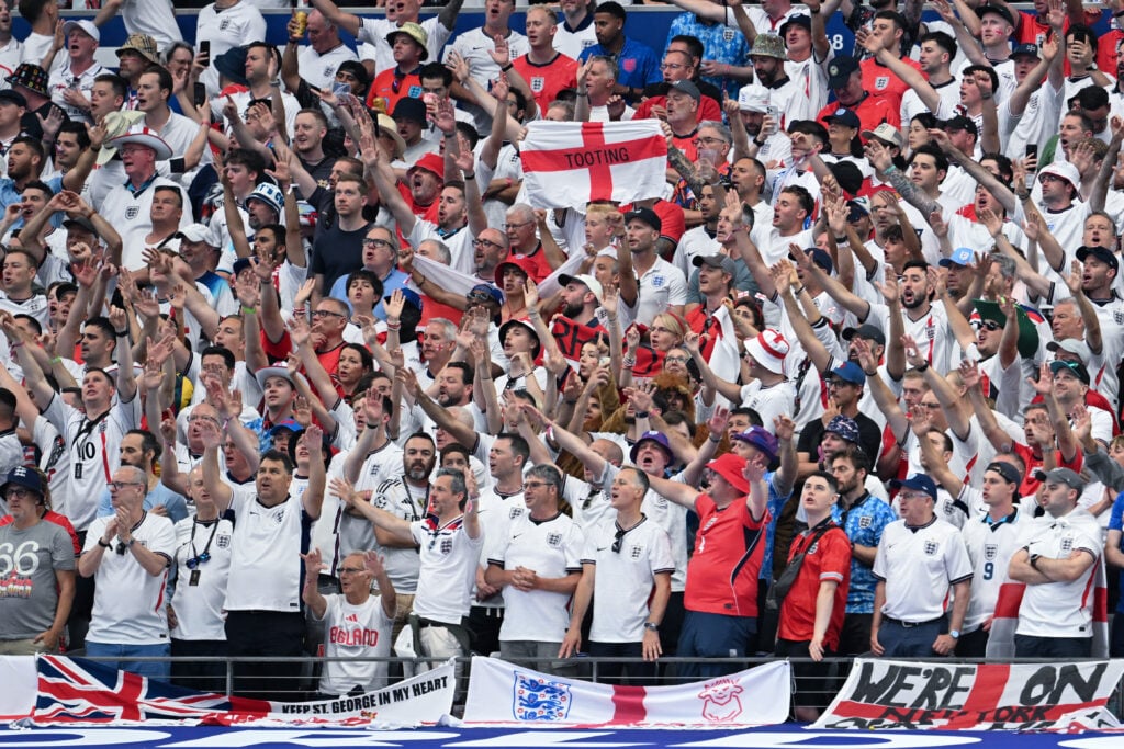 England fans celebrate v Croatia: Group L - FIFA World Cup 2026