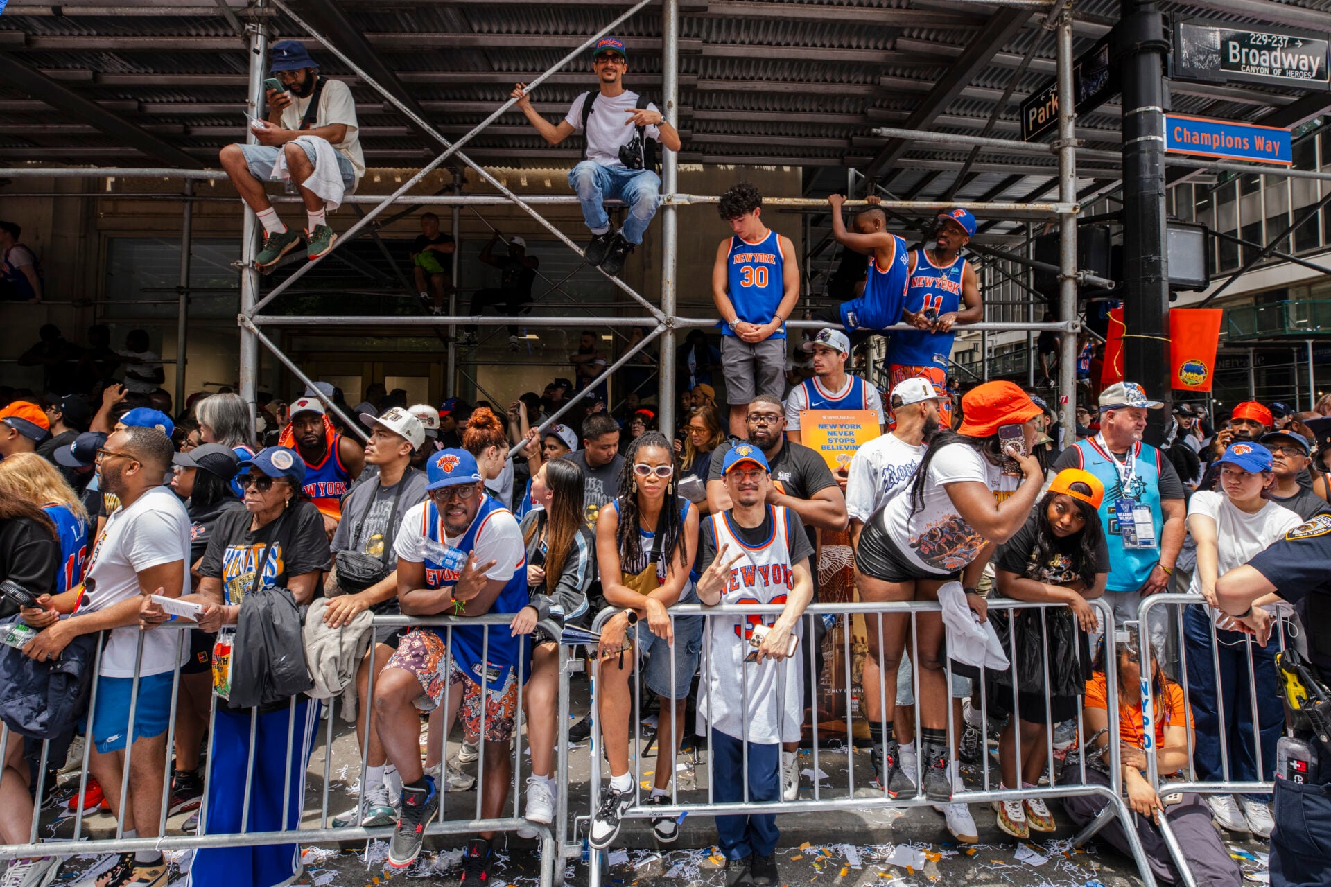 New York Knicks fans unite to save the life of championship parade attendee after suspected overdose