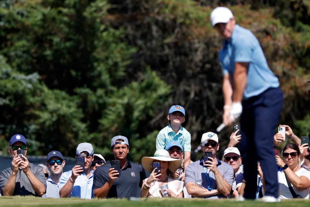 Fans during the third round of the 126th U.S. OPEN at Shinnecock Hills Golf Club