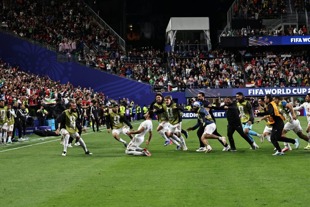 Iran players celebrate during Egypt v Iran - FIFA World Cup 2026 - Group G