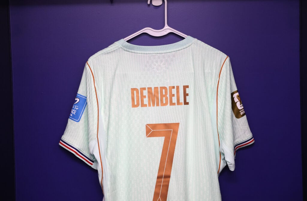 Ousmane Dembele's shirt for the 2026 World Cup clash between France and Norway