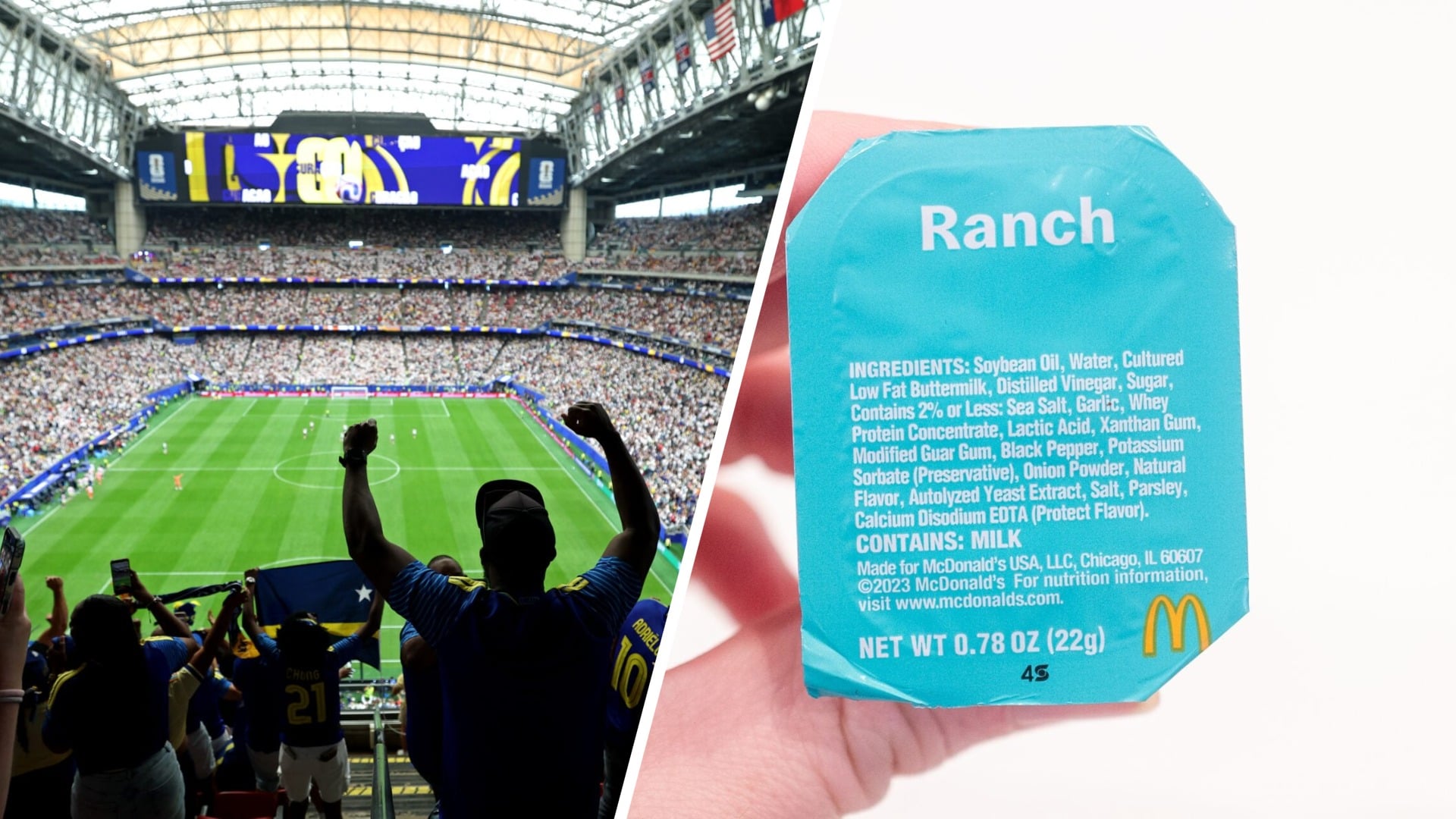 World Cup fans and McDoanld's ranch dressing