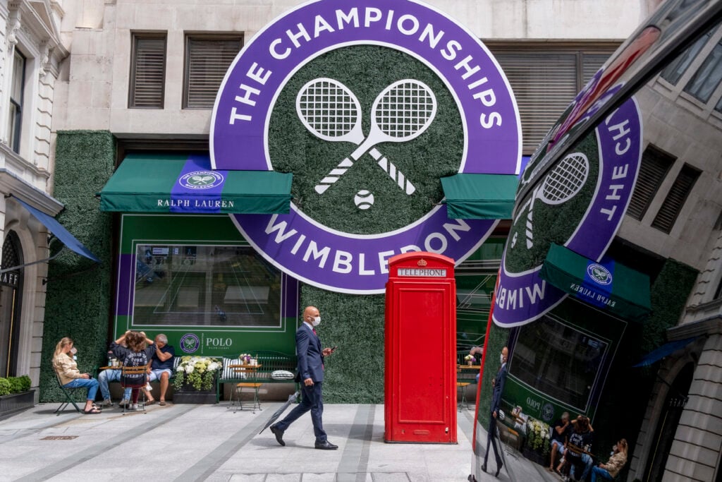 Wimbledon Theme Branding Outside Ralph Lauren