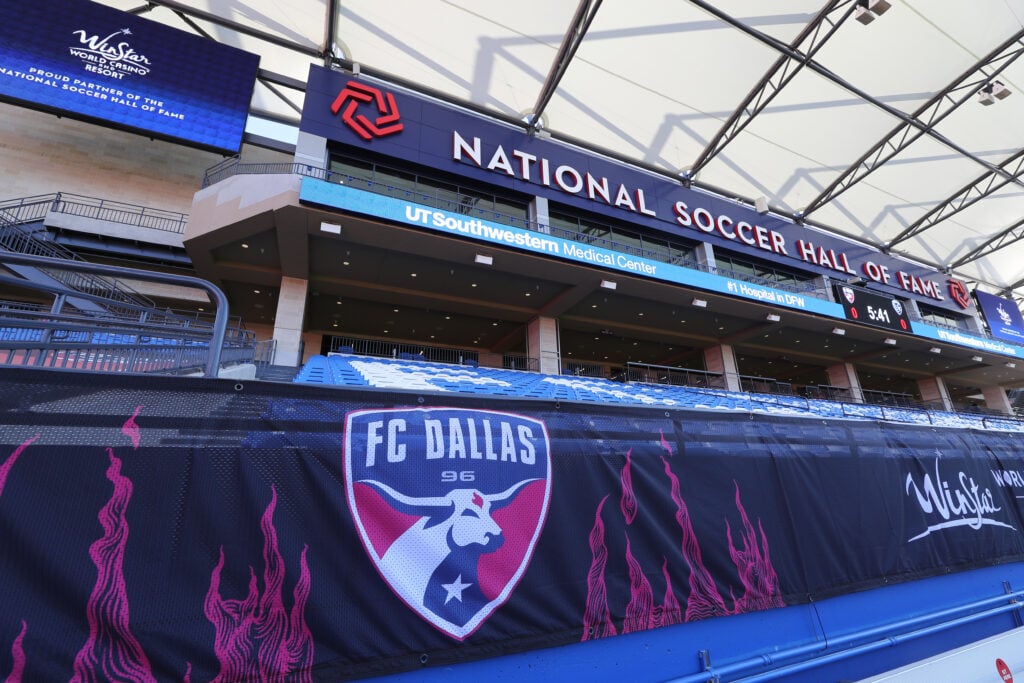 A general view of Toyota Stadium prior to the MLS game between Sporting Kansas City and FC Dallas at Toyota Stadium