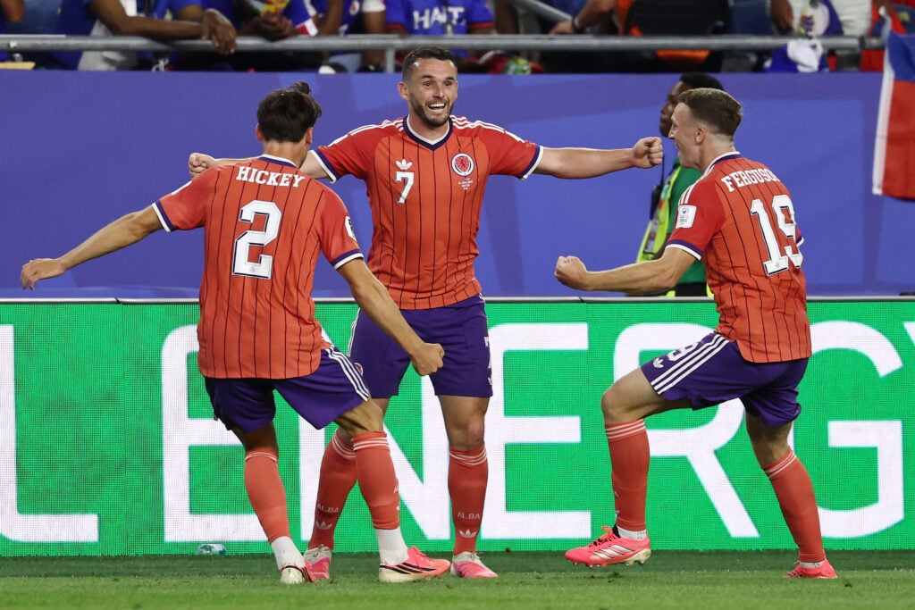 Scotland celebrate after scoring against Haiti at the 2026 FIFA World Cup