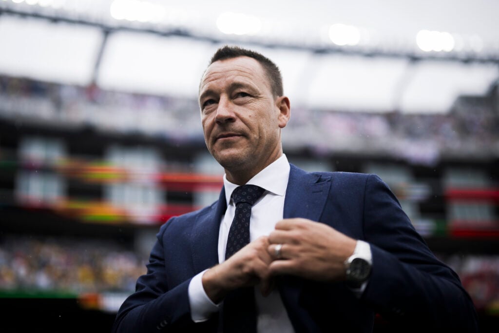 John Terry, former footballer, looks on prior to the FIFA