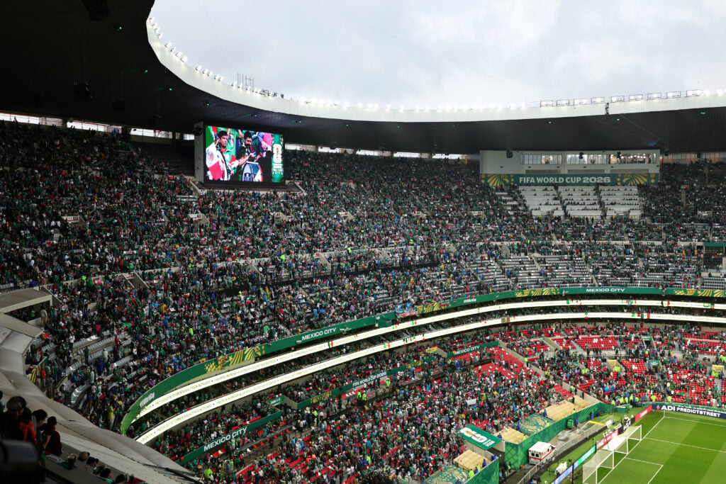 A general view before the FIFA World Cup 2026 Round of 16 match between Mexico and England at Mexico City Stadium on July 05, 2026 in Mexico City, Mexico.