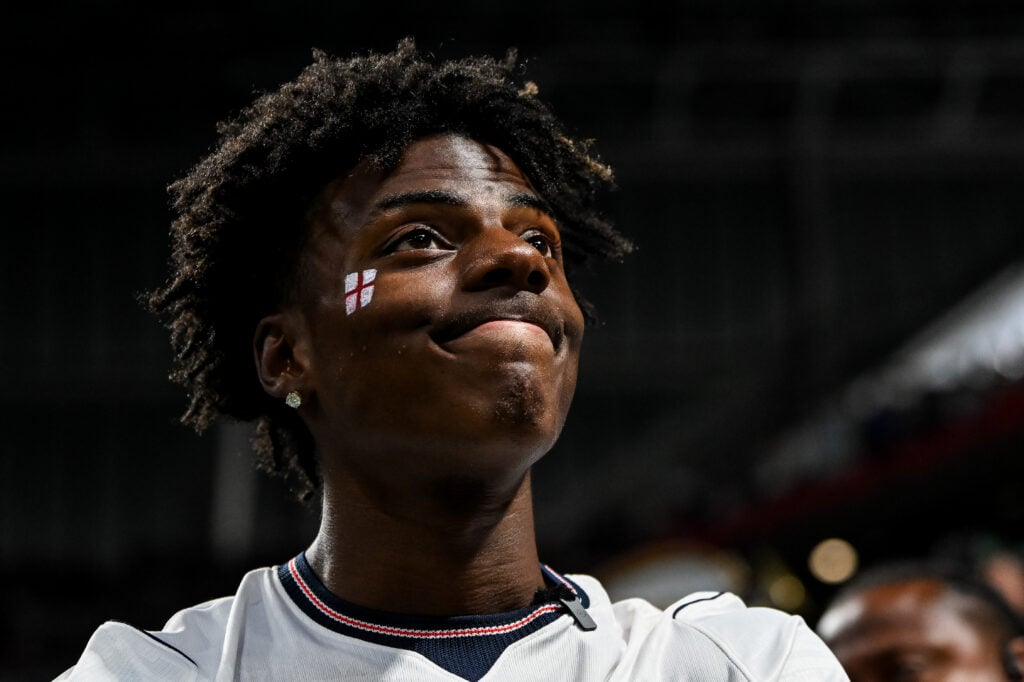 Darren Jason Watkins Jr. also known as Speed looks dejected during the FIFA World Cup 2026 Semi Final match between England and Argentina