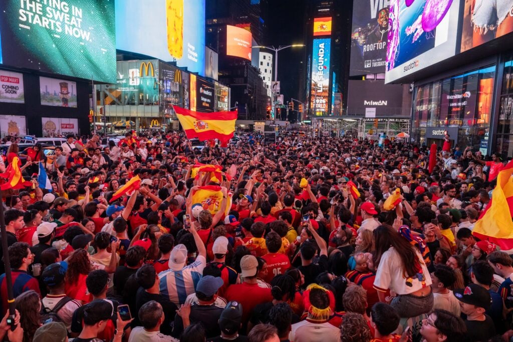 Spain Fans Celebrate after winning The FIFA World Cup 2026 Final