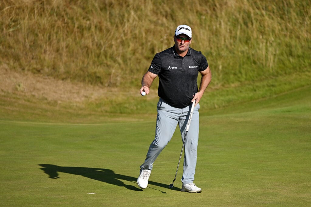 Ryan Fox acknowledges the crowd after playing the 17th hole at Royal Birkdale during the final round of The Open Championship