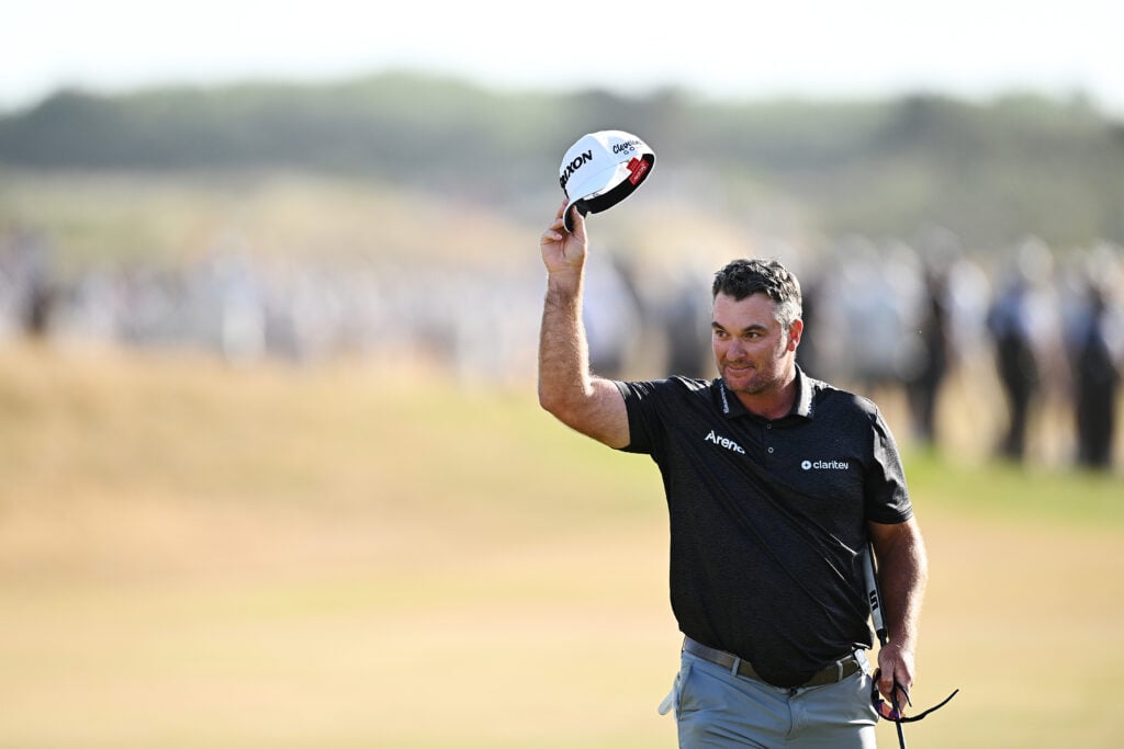 Ryan Fox acknowledges the crowd after winning The Open Championship
