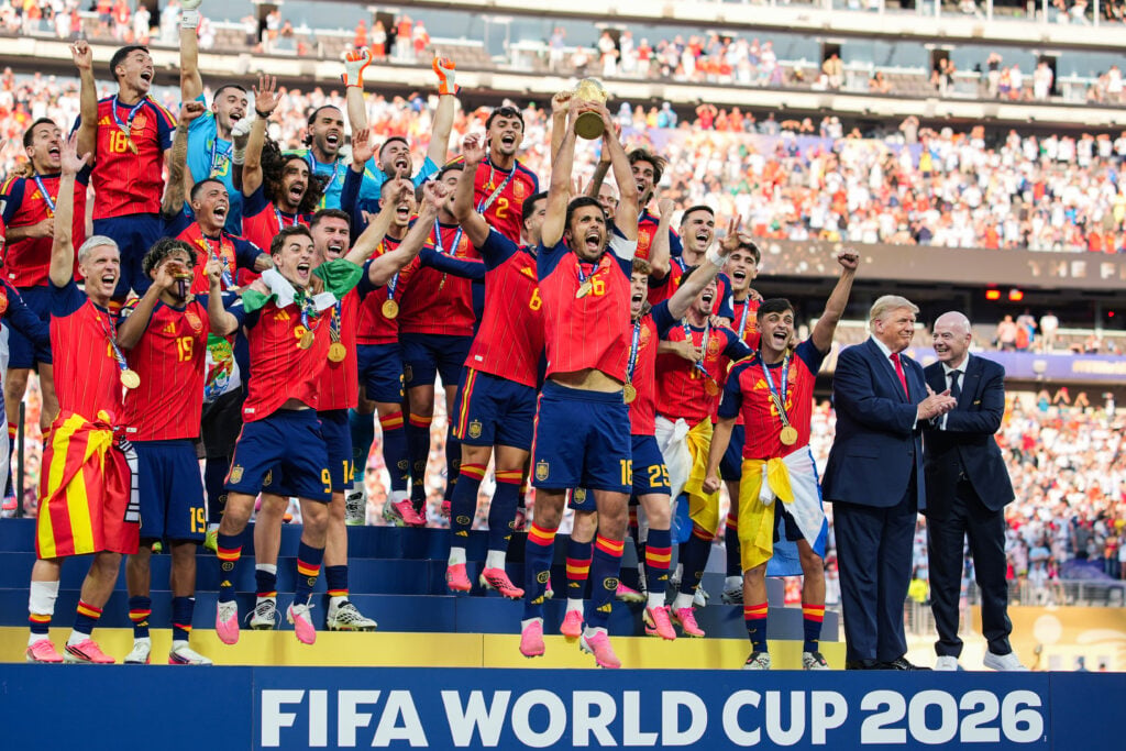 President Trump And First Lady Attend FIFA World Cup Final In New Jersey