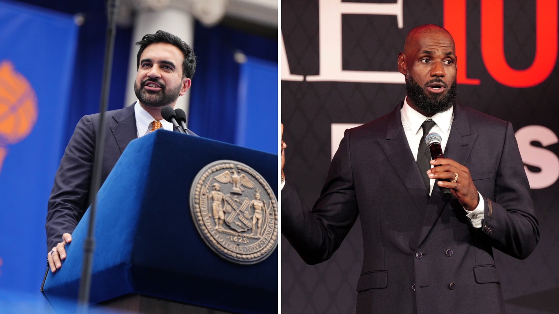 LeBron James Philadelphia 76ers Zohran Mamdani New York City Mayor