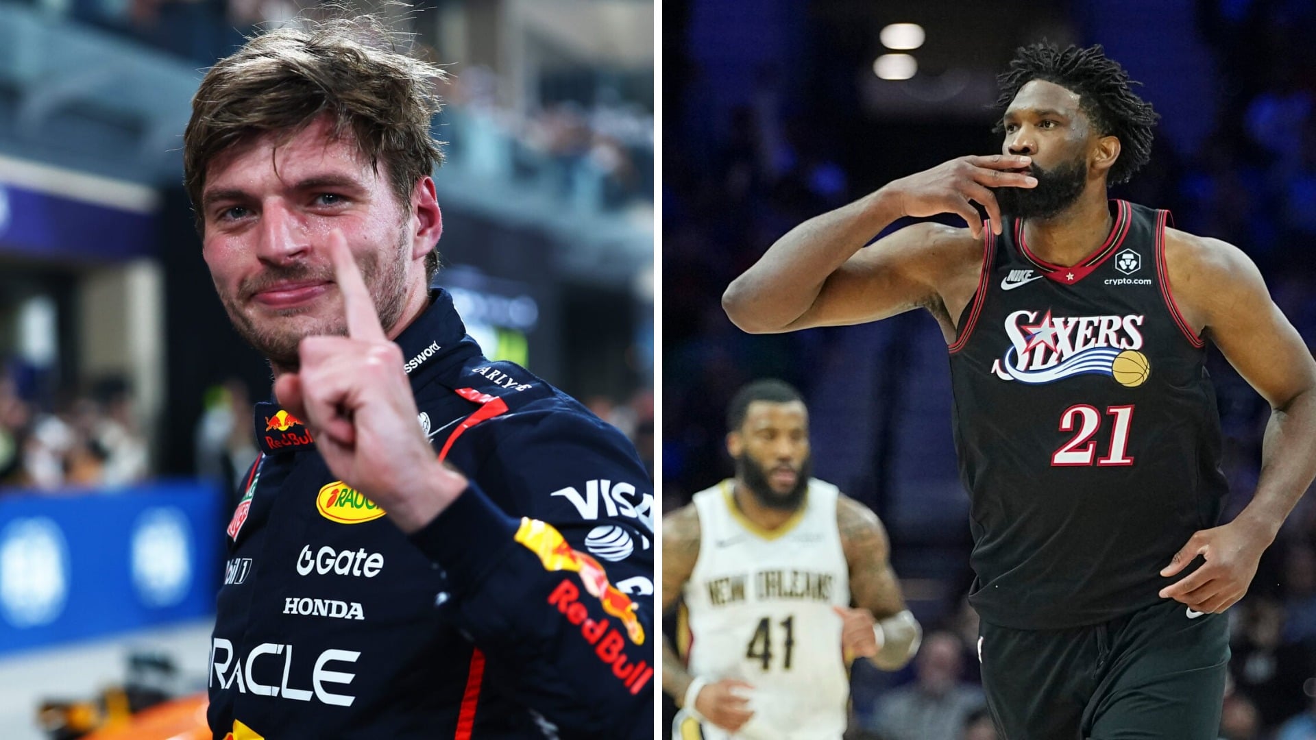 Joel Embiid Max Verstappen Hungarian Grand Prix Philadelphia 76ers