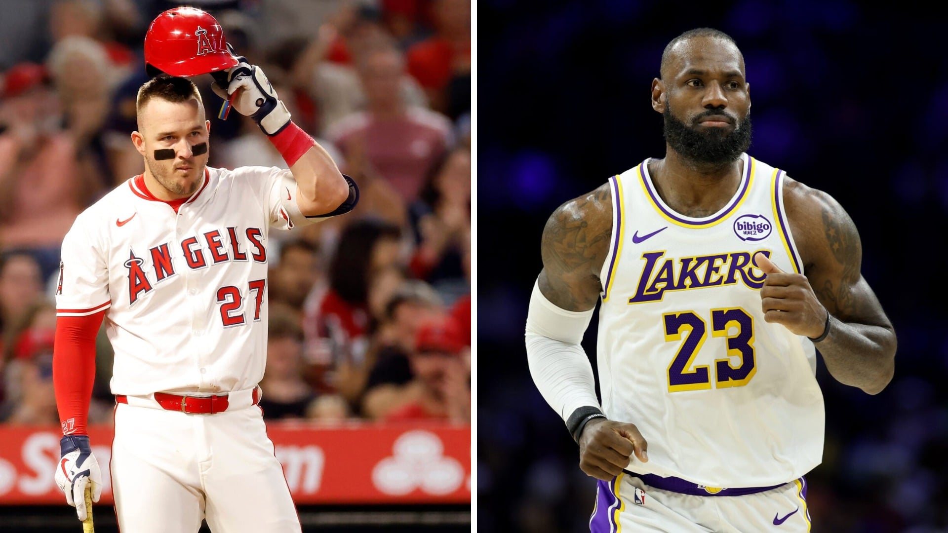 Mike Trout LeBron James Philadelphia 76ers NBA Free Agency Los Angeles Angels