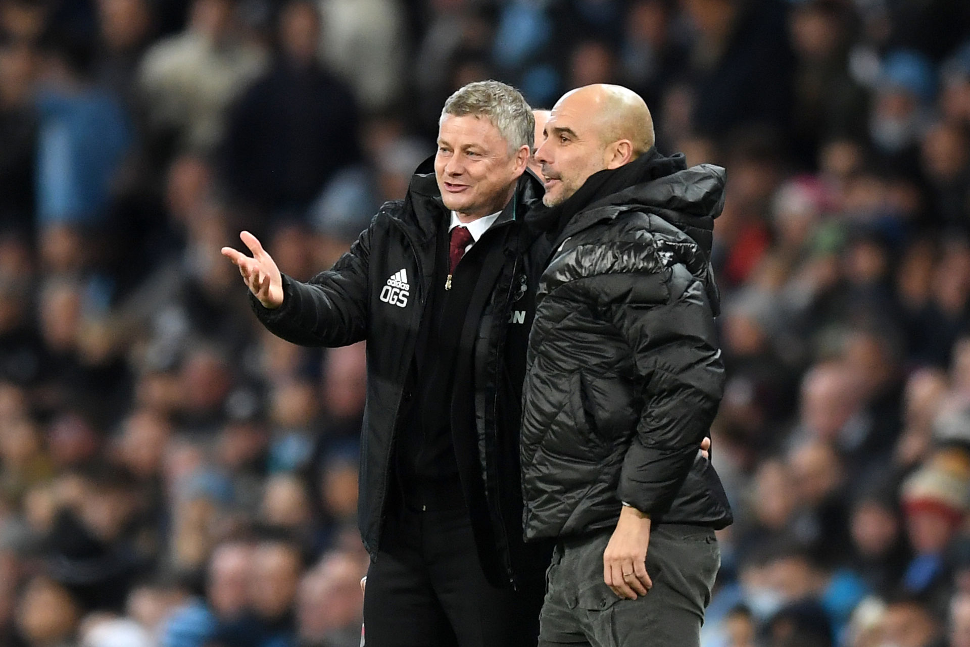 le Gunnar Solskjaer pep guardiola manchester united manchester city