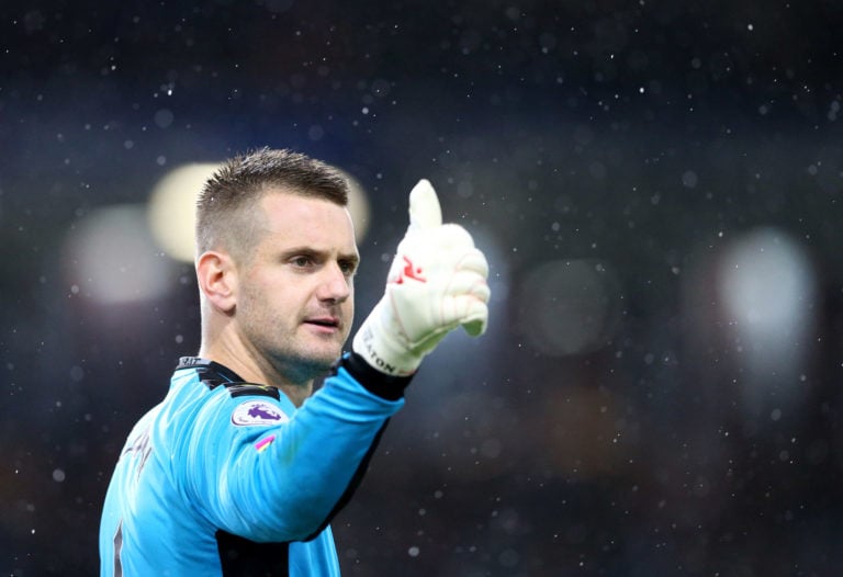 Burnley's Tom Heaton gestures (REUTERS)